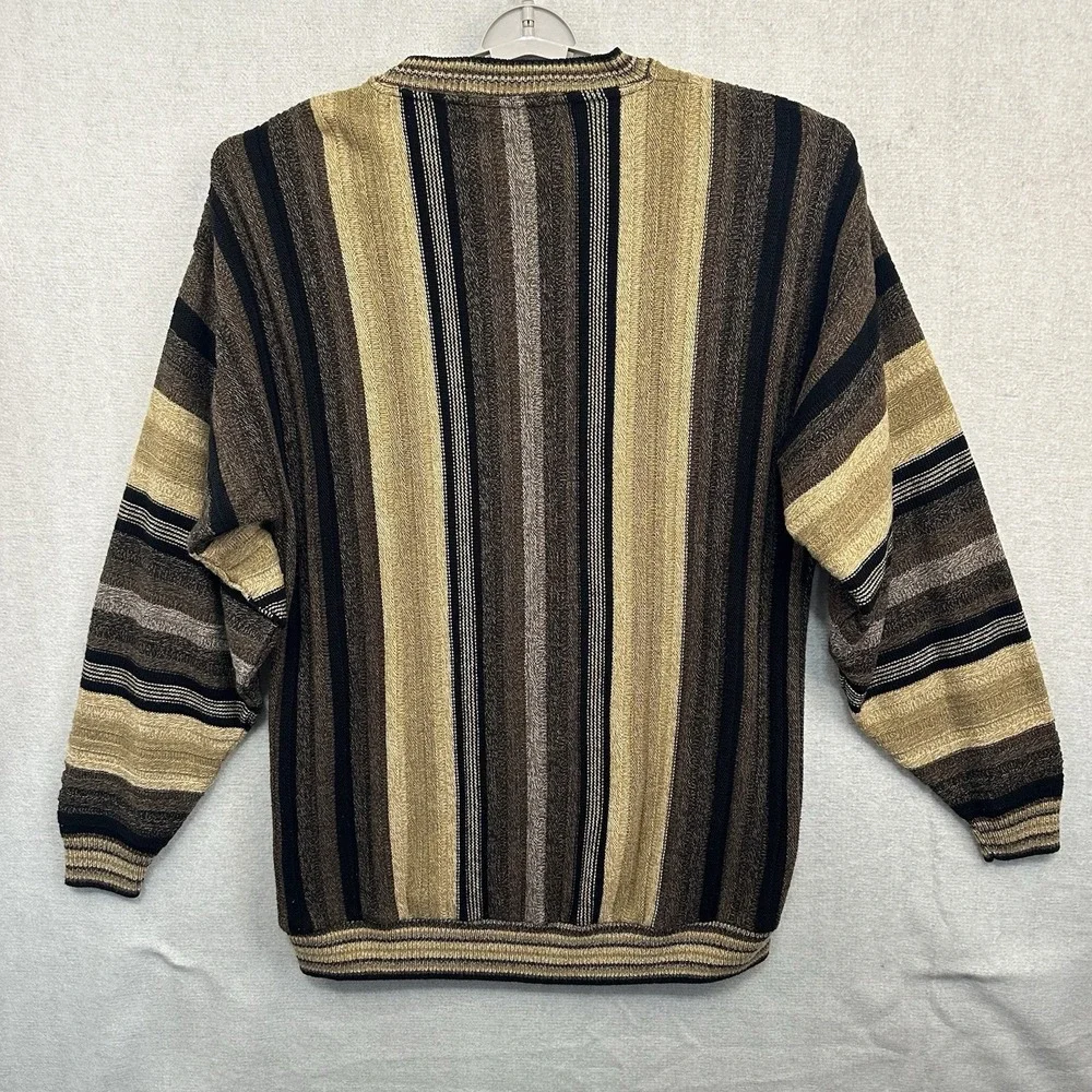 Vintage Protege Collection XXL Coogi Style Crew‎ Multicolor Sweater Made In USA